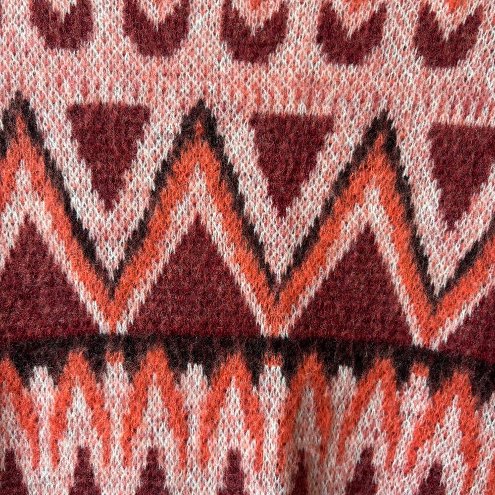 Anthropologie Sleeping on Snow Jacquard Knit Blanket Cardigan Sz M - Picture 7 of 7